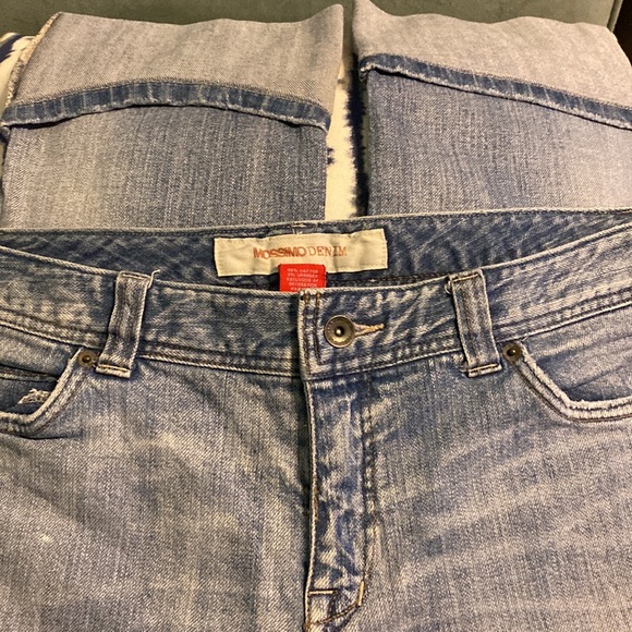 Y2K Mossimo boyfriend jeans cuffed Capri size 11 - Picture 6 of 7